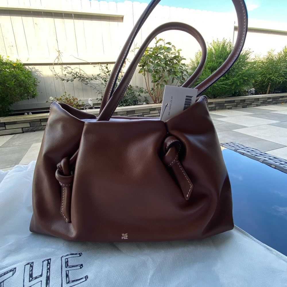 SOLD NWT Brown Shoulder Bag with Knot Design - Picture 9 of 10